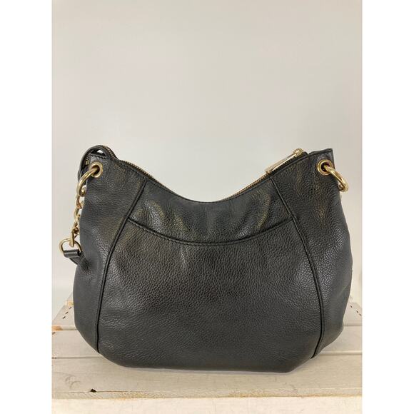 MICHAEL KORS MEDIUM BLACK PEBBLED LEATHER CROSSBODY BAG - Picture 4 of 13